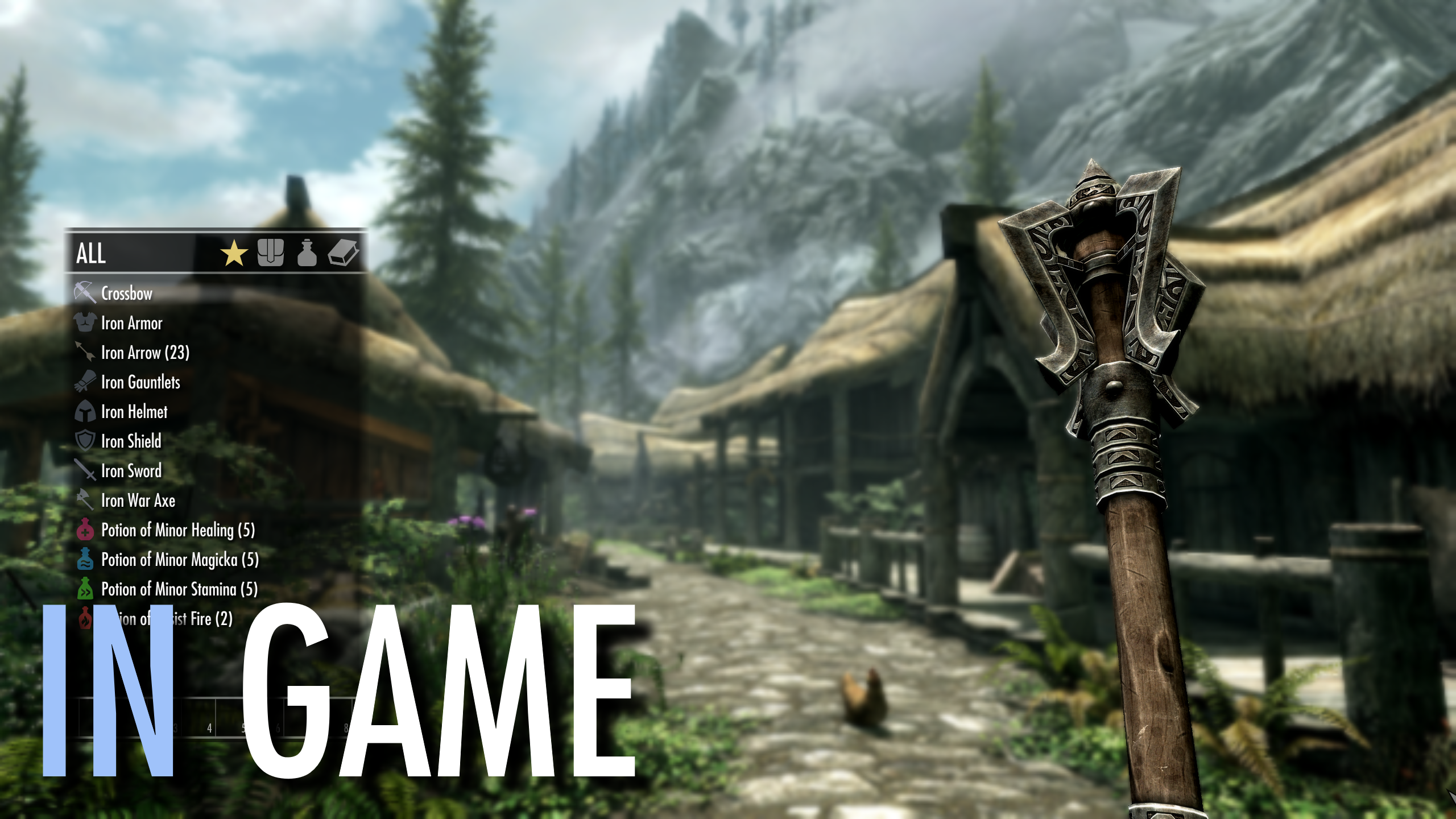 Menu Visuals Enhanced mod for The Elder Scrolls V: Skyrim Special Edition