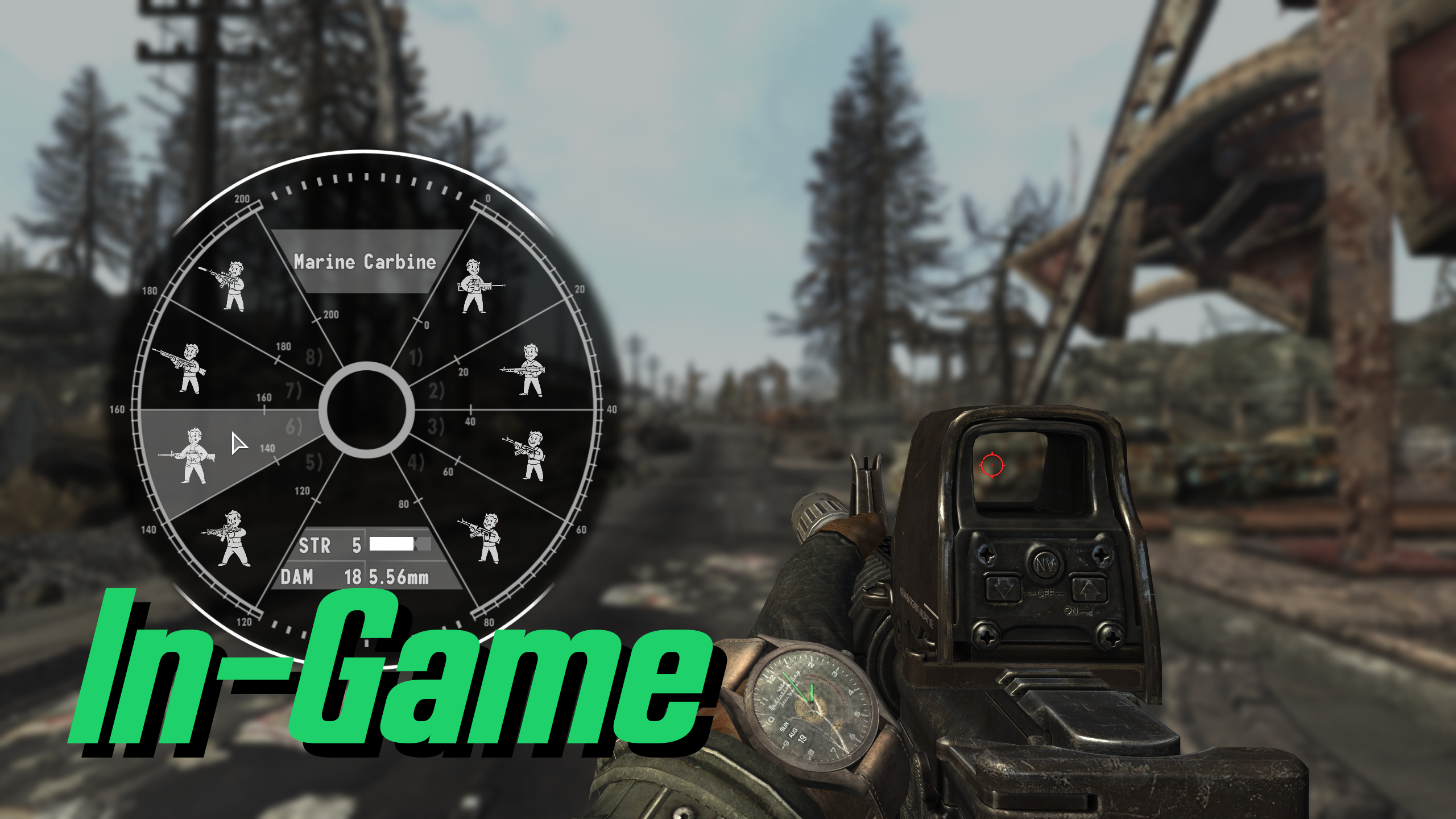 Just Weapon Wheel DoF - ESPless mod for Fallout: New Vegas