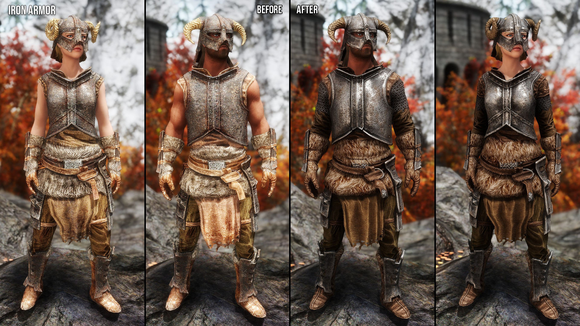 Iron Armors and Weapons Retexture SE mod for The Elder Scrolls V: Skyrim Special Edition