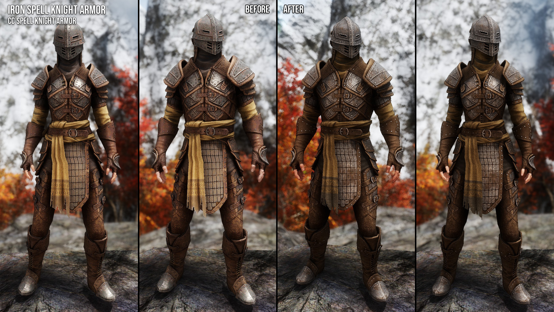 Spell Knight Armors Retexture SE mod for The Elder Scrolls V: Skyrim Special Edition