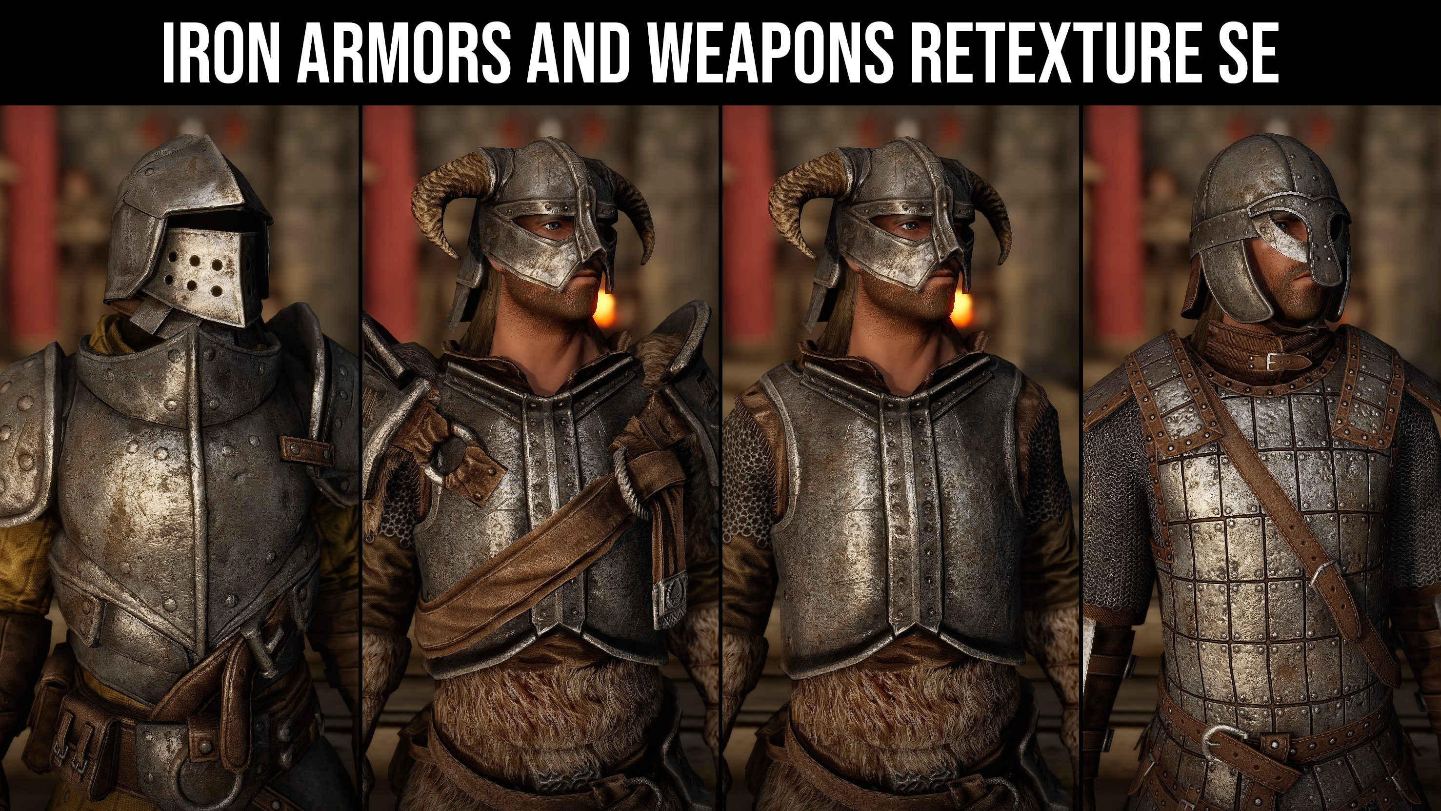 Iron Armors and Weapons Retexture SE mod for The Elder Scrolls V: Skyrim Special Edition
