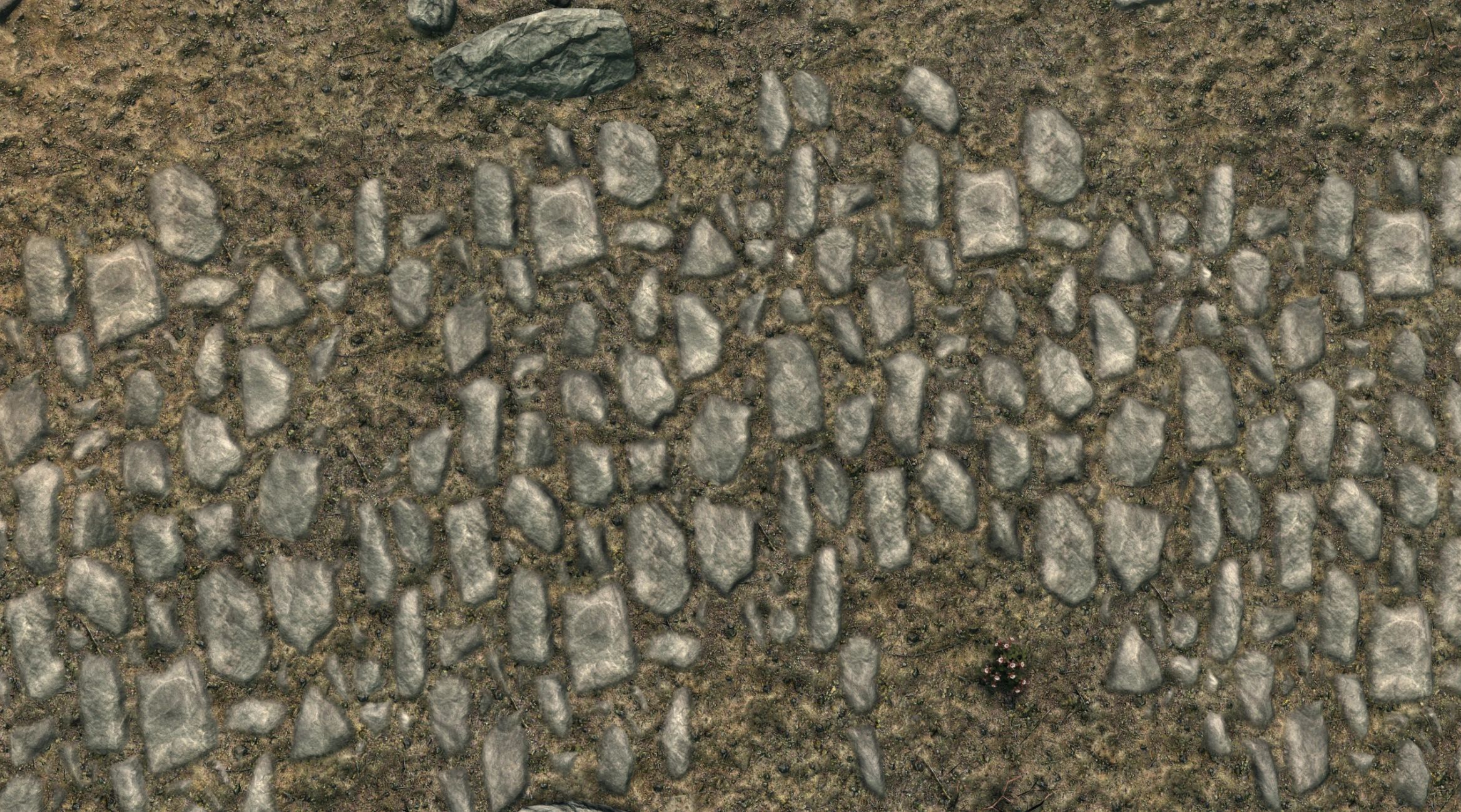 Gray Really Blended Roads mod for The Elder Scrolls V: Skyrim Special Edition