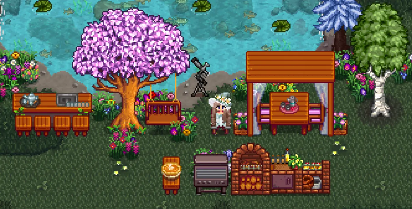 HxW Outdoor Furniture mod for Stardew Valley