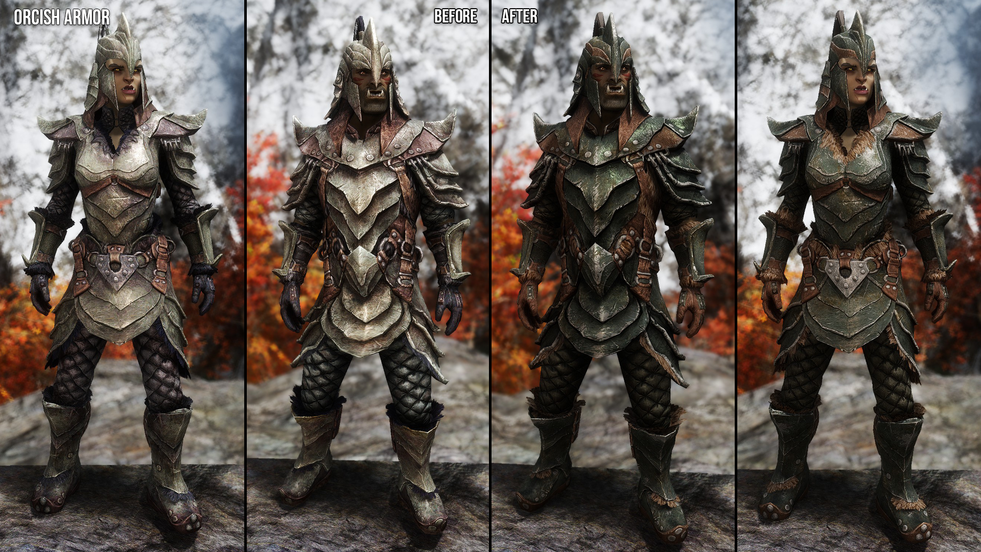 Orcish Armors and Weapons Retexture SE mod for The Elder Scrolls V: Skyrim Special Edition