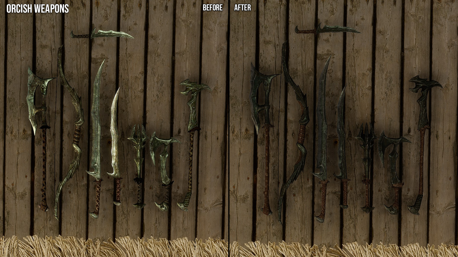 Orcish Armors and Weapons Retexture SE mod for The Elder Scrolls V: Skyrim Special Edition