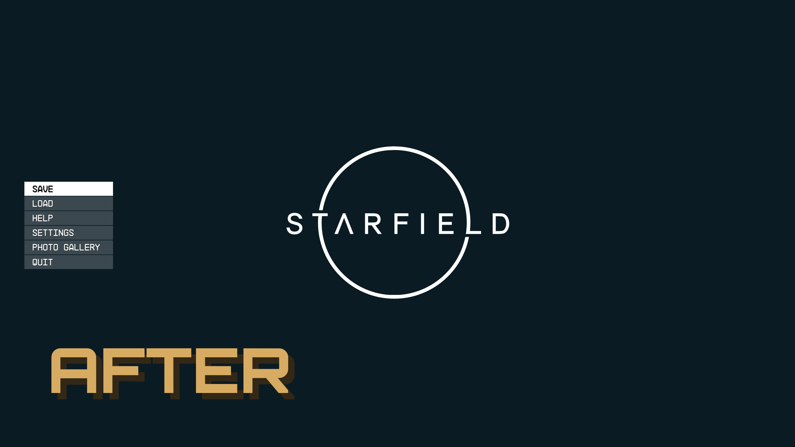 Main and Pause Menu Tweaks mod for Starfield