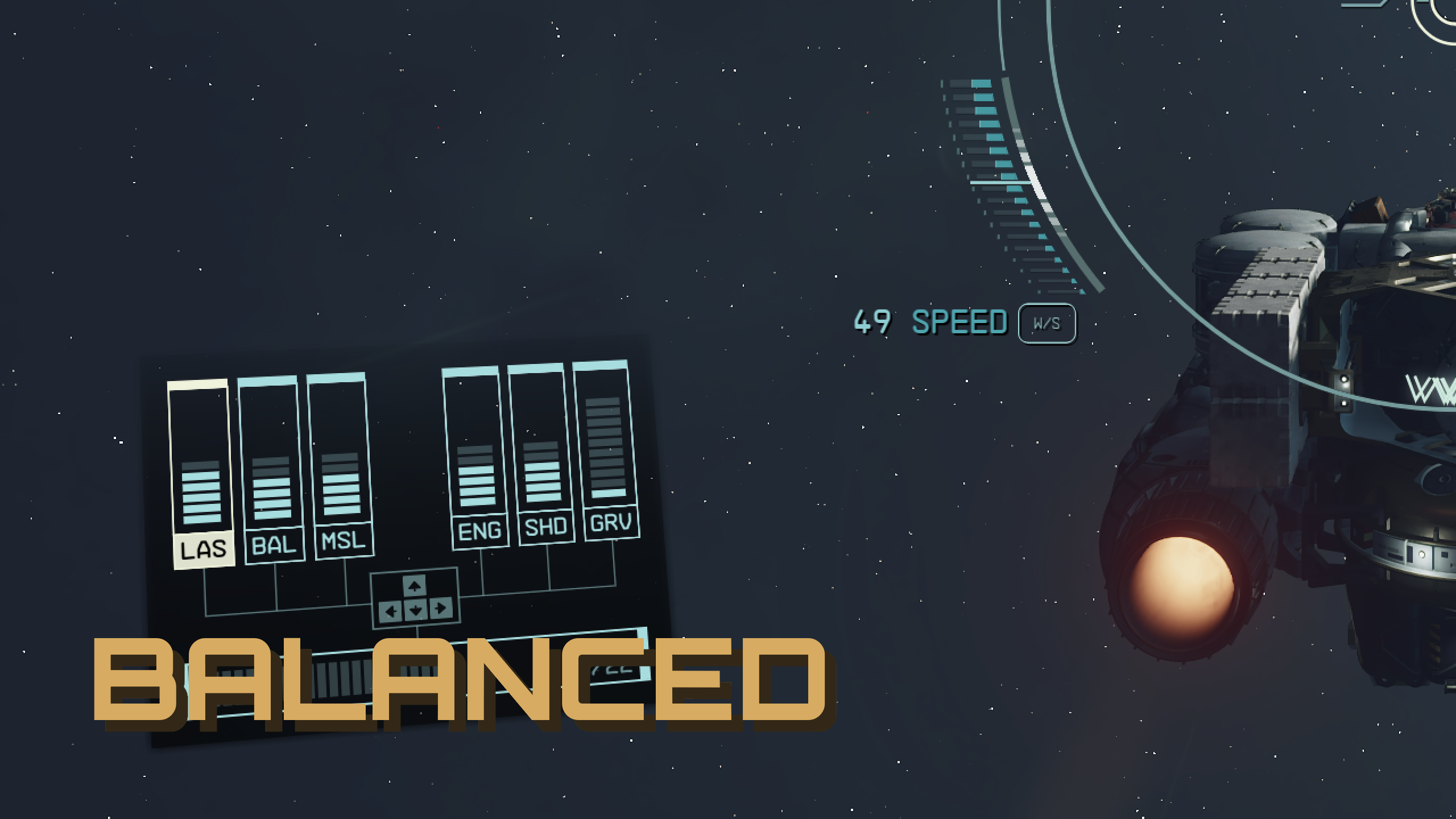 Ship Power Control Tweaks mod for Starfield
