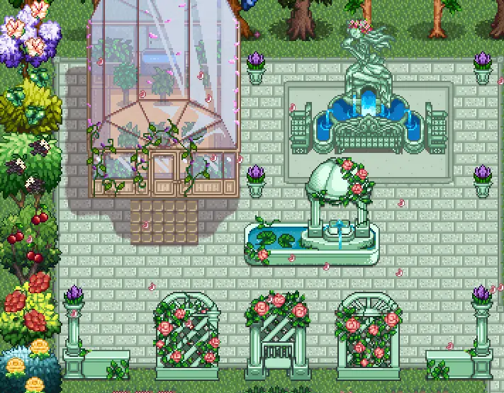 HxW Romantic Furniture mod for Stardew Valley