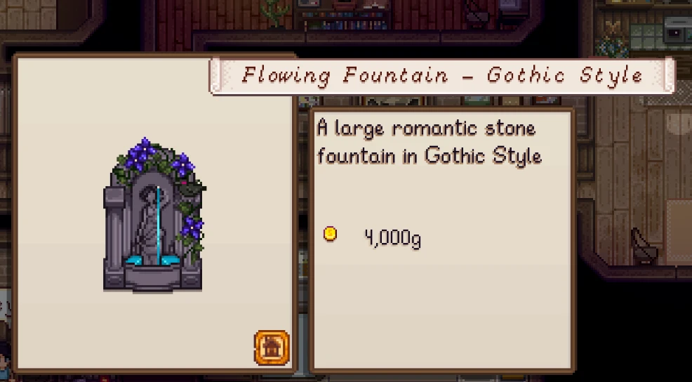 HxW Romantic Fountains and Arches mod for Stardew Valley