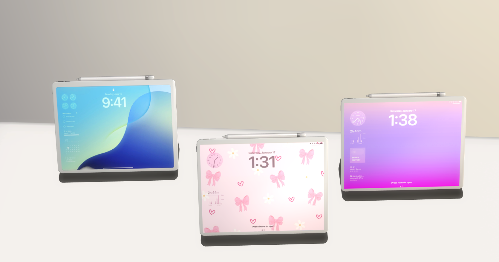 Ipad PRO set mod for The Sims 4 