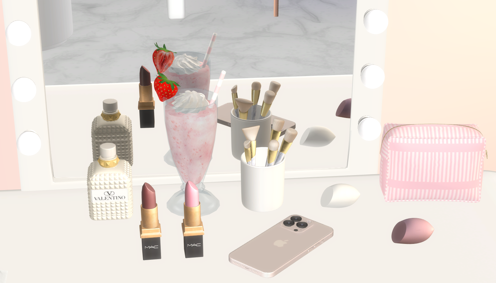MAC Makeup set mod for The Sims 4 