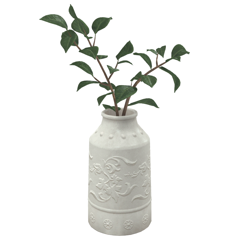 Minimal plants in vase mod for The Sims 4 