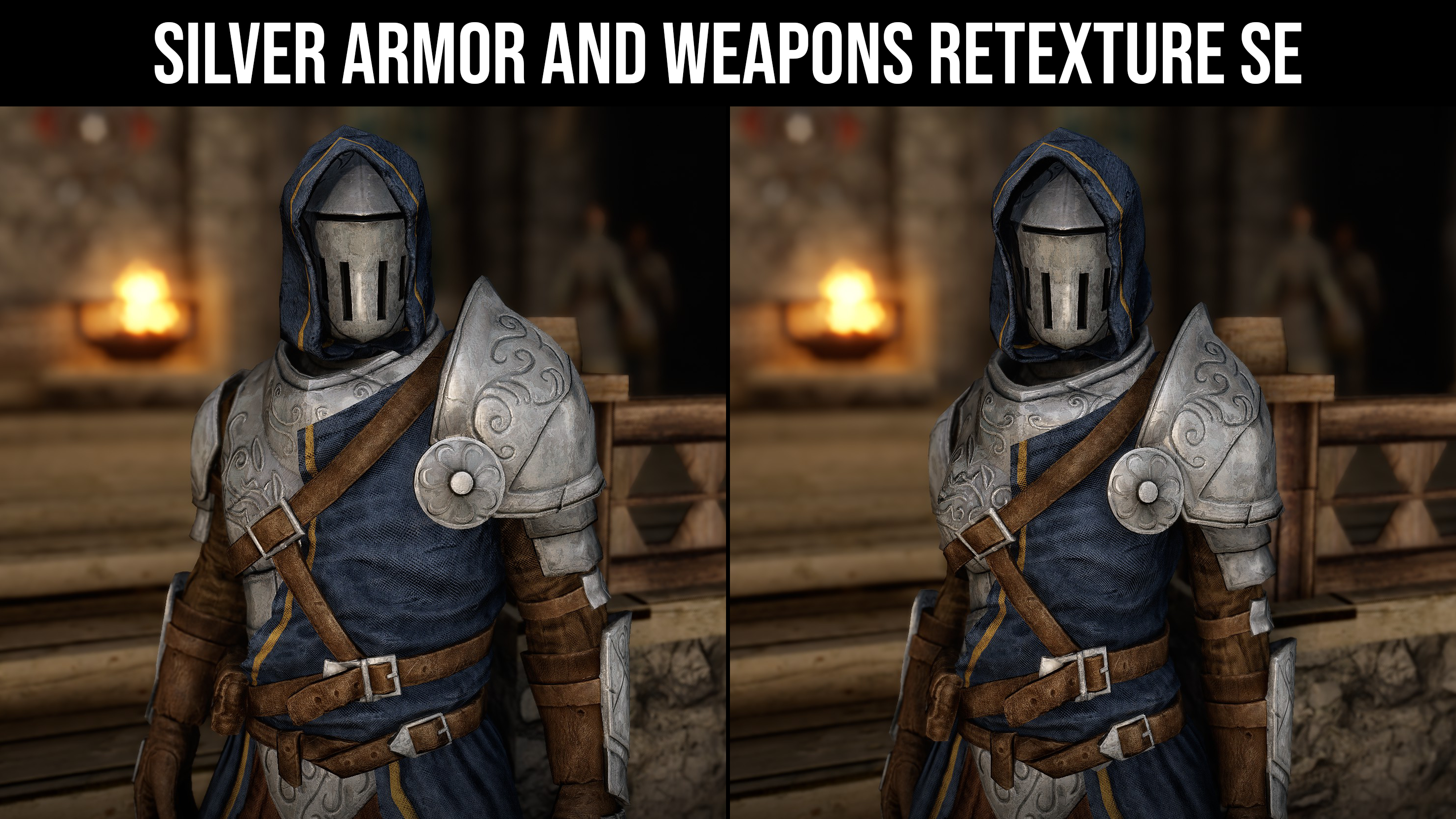 Silver Armor and Weapons Retexture SE mod for The Elder Scrolls V: Skyrim Special Edition