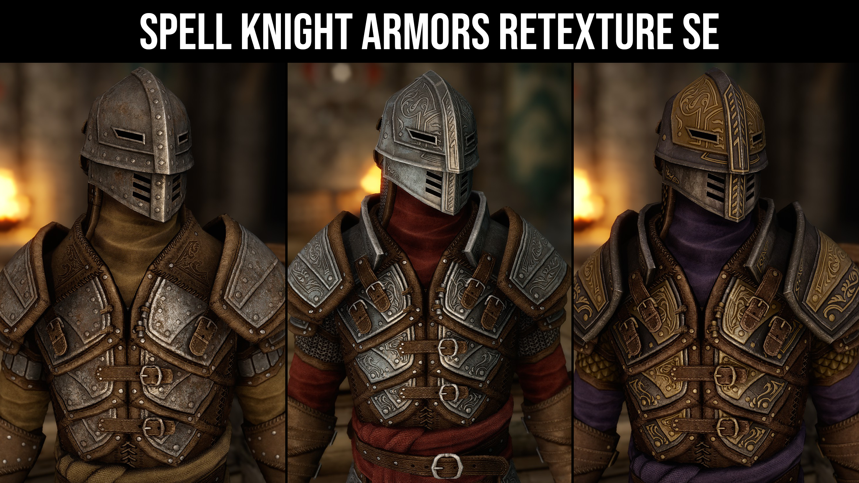 Spell Knight Armors Retexture SE mod for The Elder Scrolls V: Skyrim Special Edition