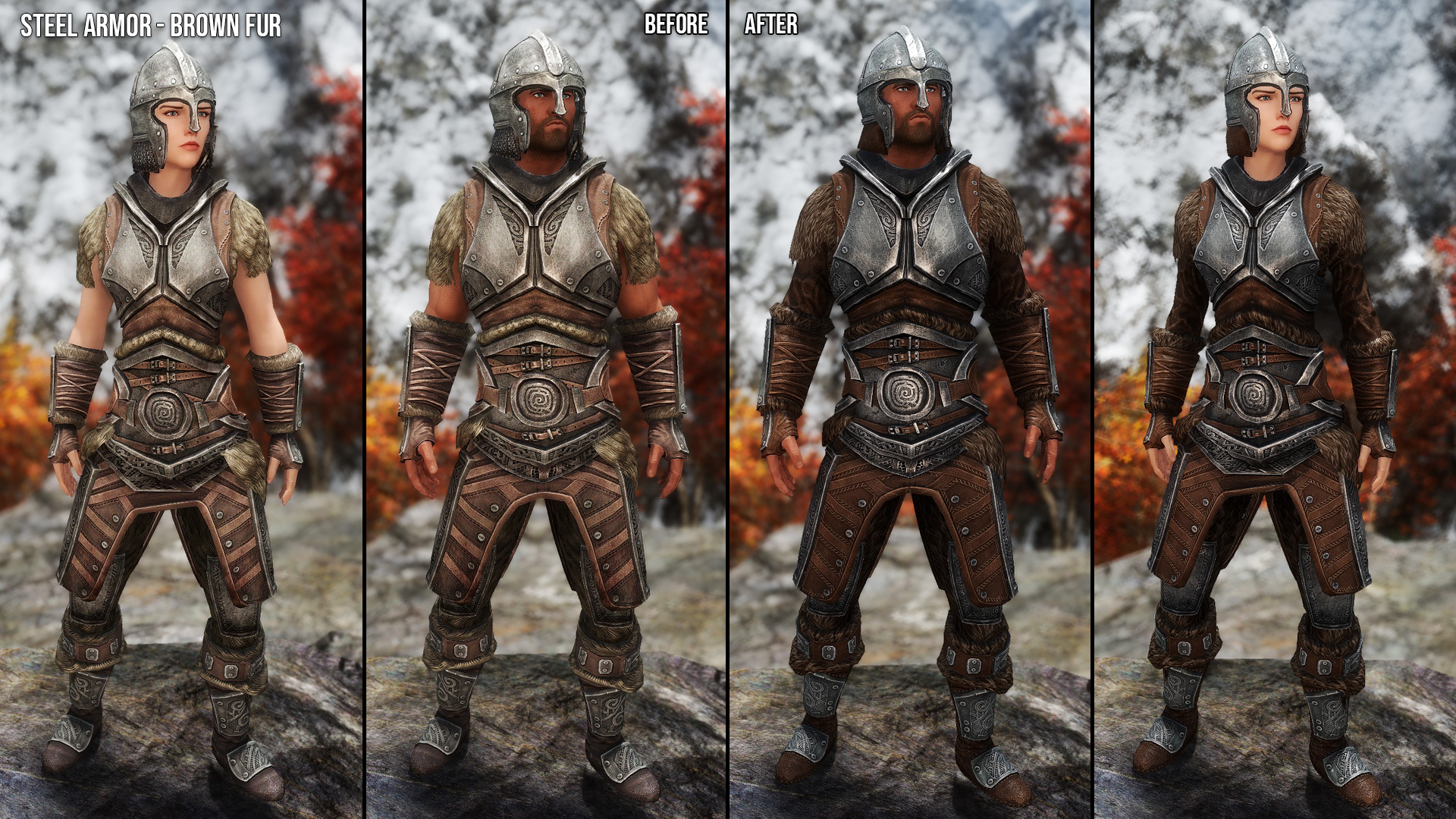 Steel Armors and Weapons Retexture SE mod for The Elder Scrolls V: Skyrim Special Edition