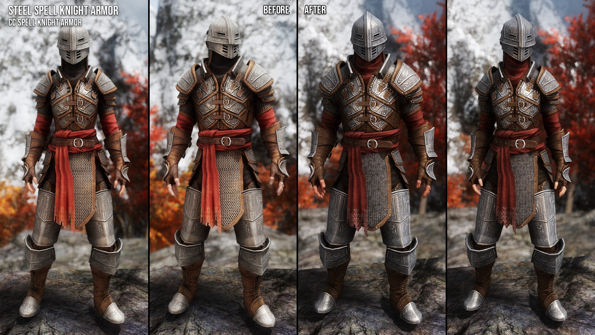 Spell Knight Armors Retexture SE mod for The Elder Scrolls V: Skyrim Special Edition