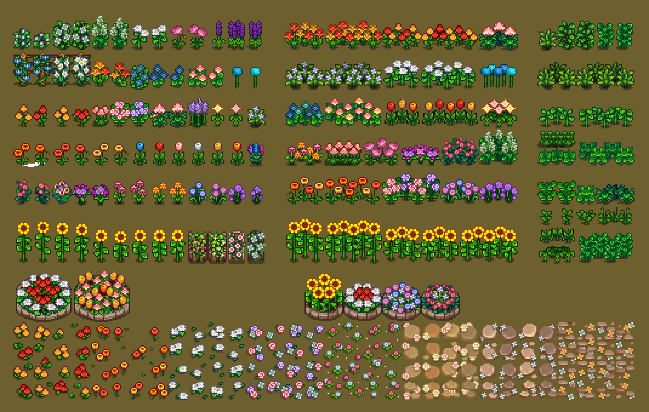 HxW Tilesheets mod for Stardew Valley