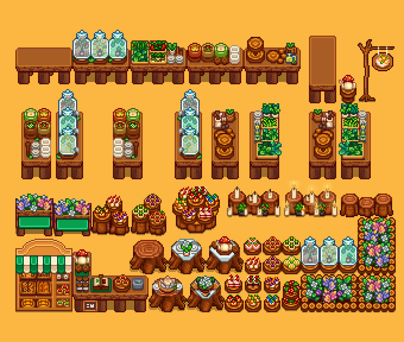 HxW Tilesheets mod for Stardew Valley