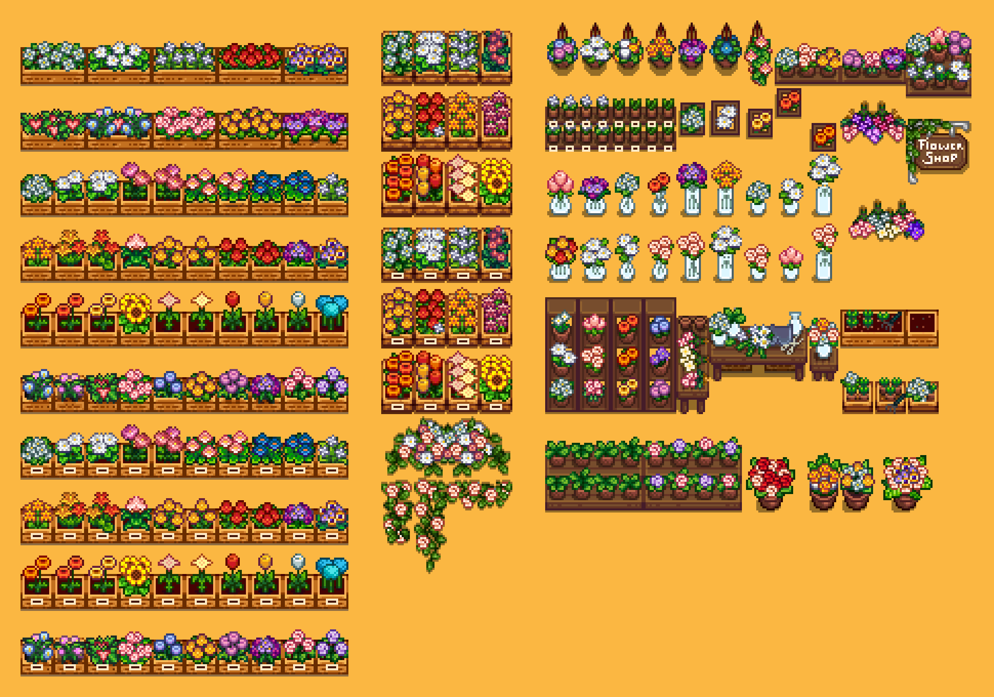 HxW Tilesheets mod for Stardew Valley