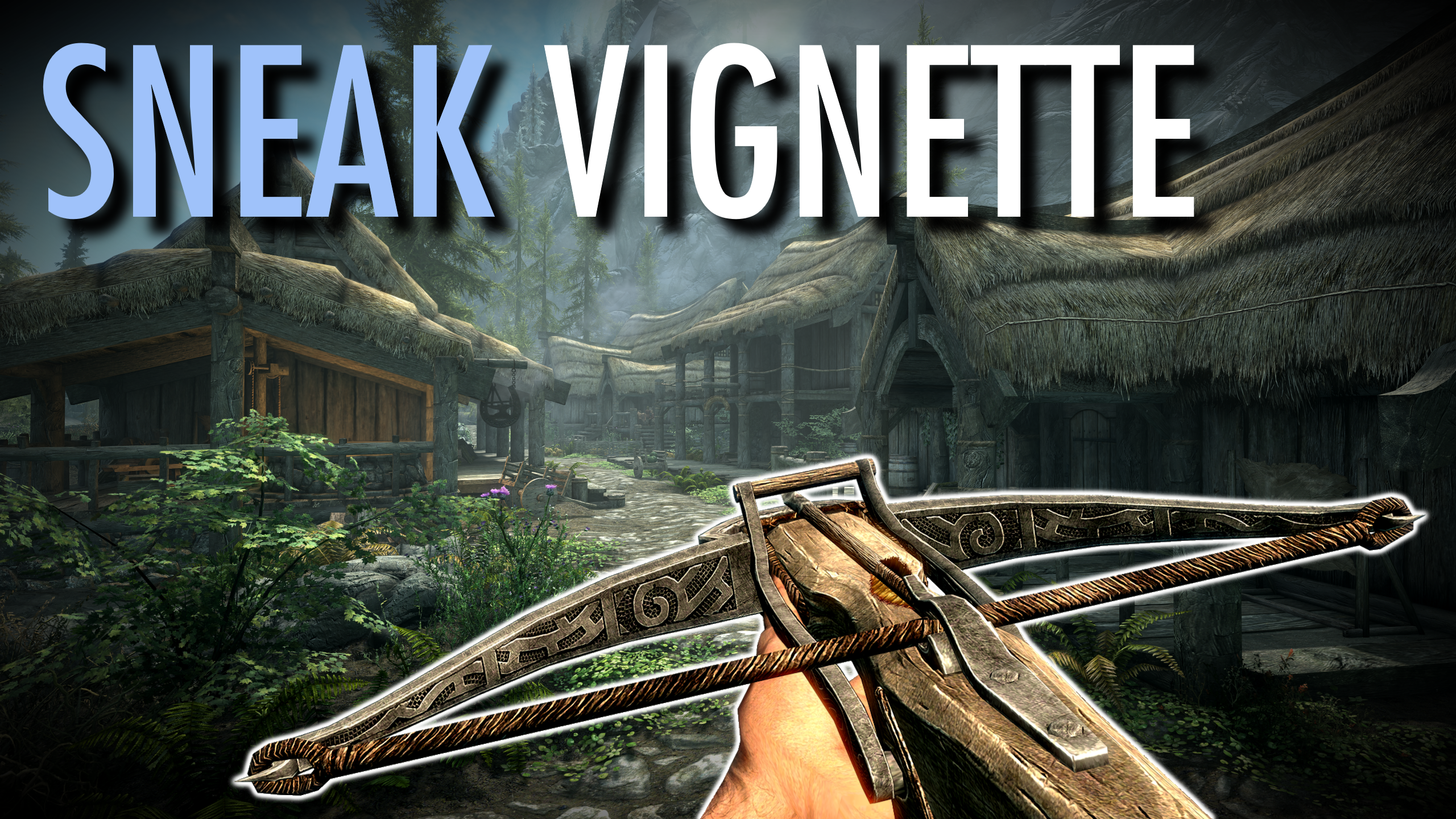 Sneak Vignette mod for The Elder Scrolls V: Skyrim Special Edition