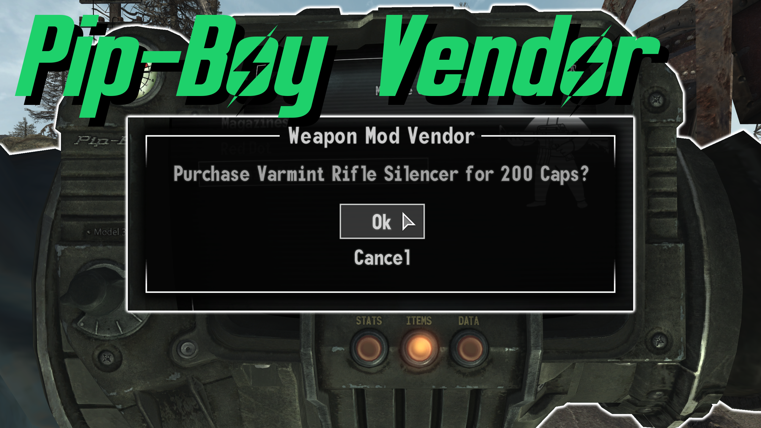 PipBoy Weapon Mod Vendor - ESPless mod for Fallout: New Vegas