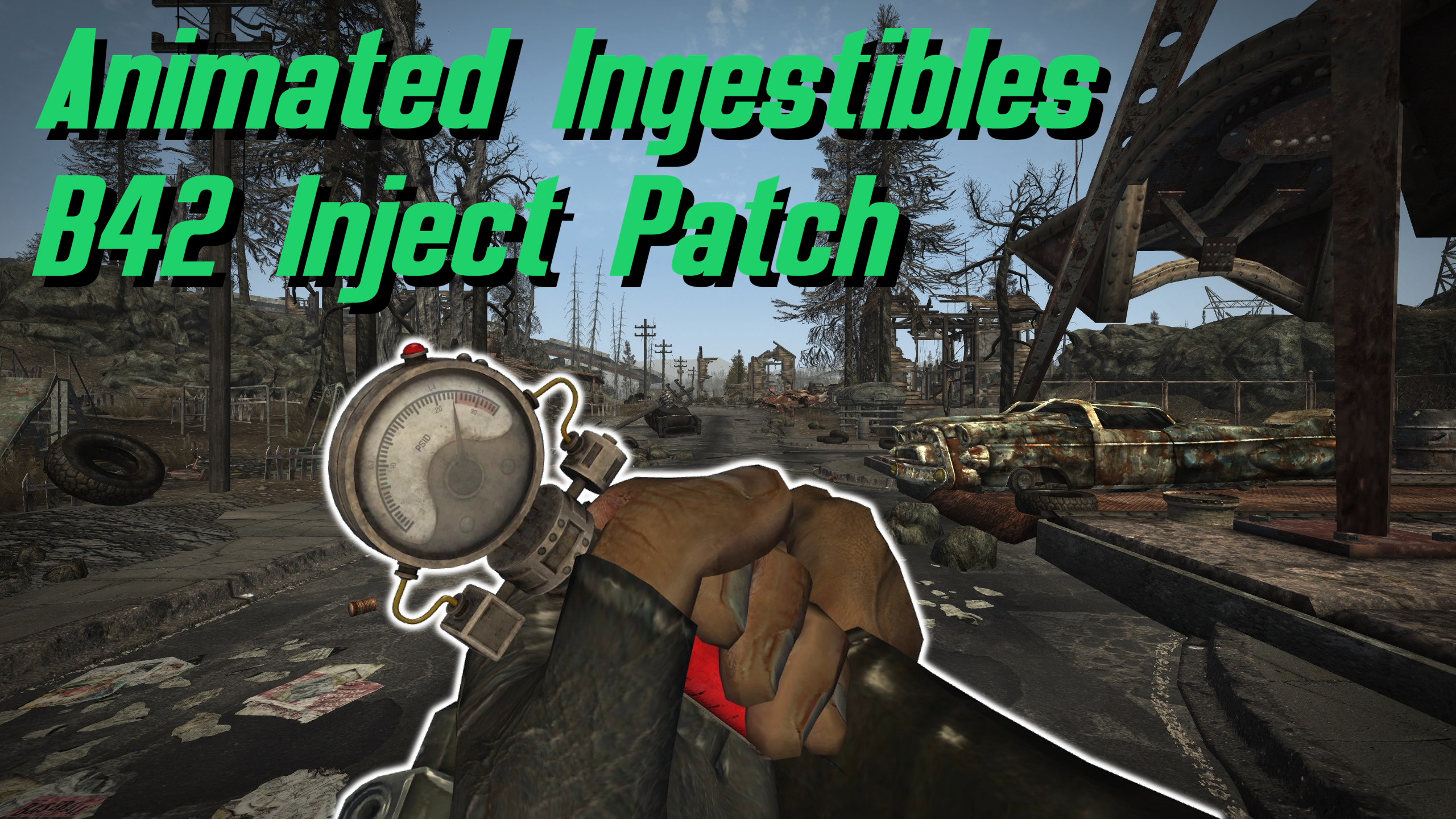 Animated Ingestibles - B42 Inject Patch mod for Fallout: New Vegas