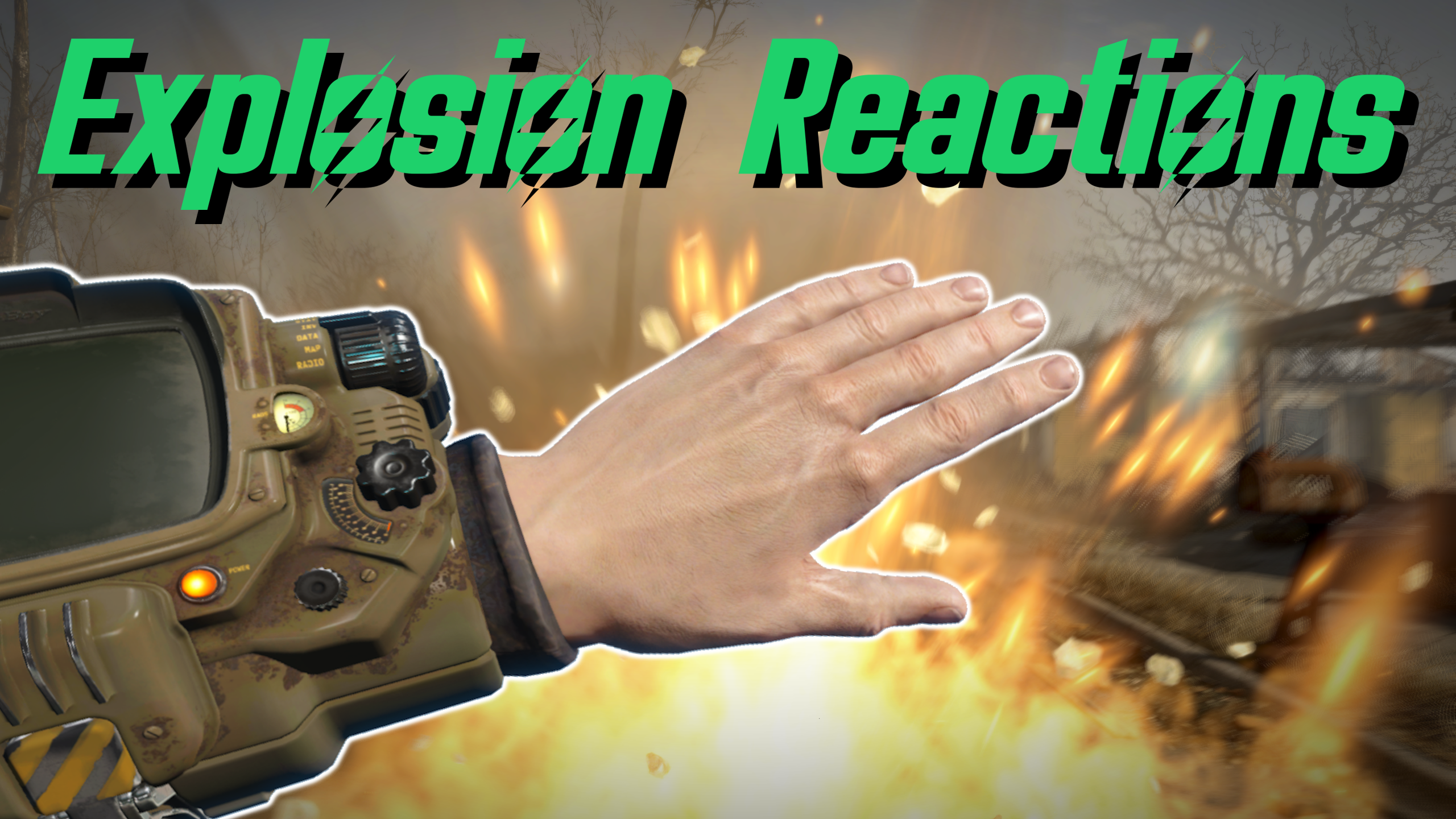 Explosion Reactions mod for Fallout 4