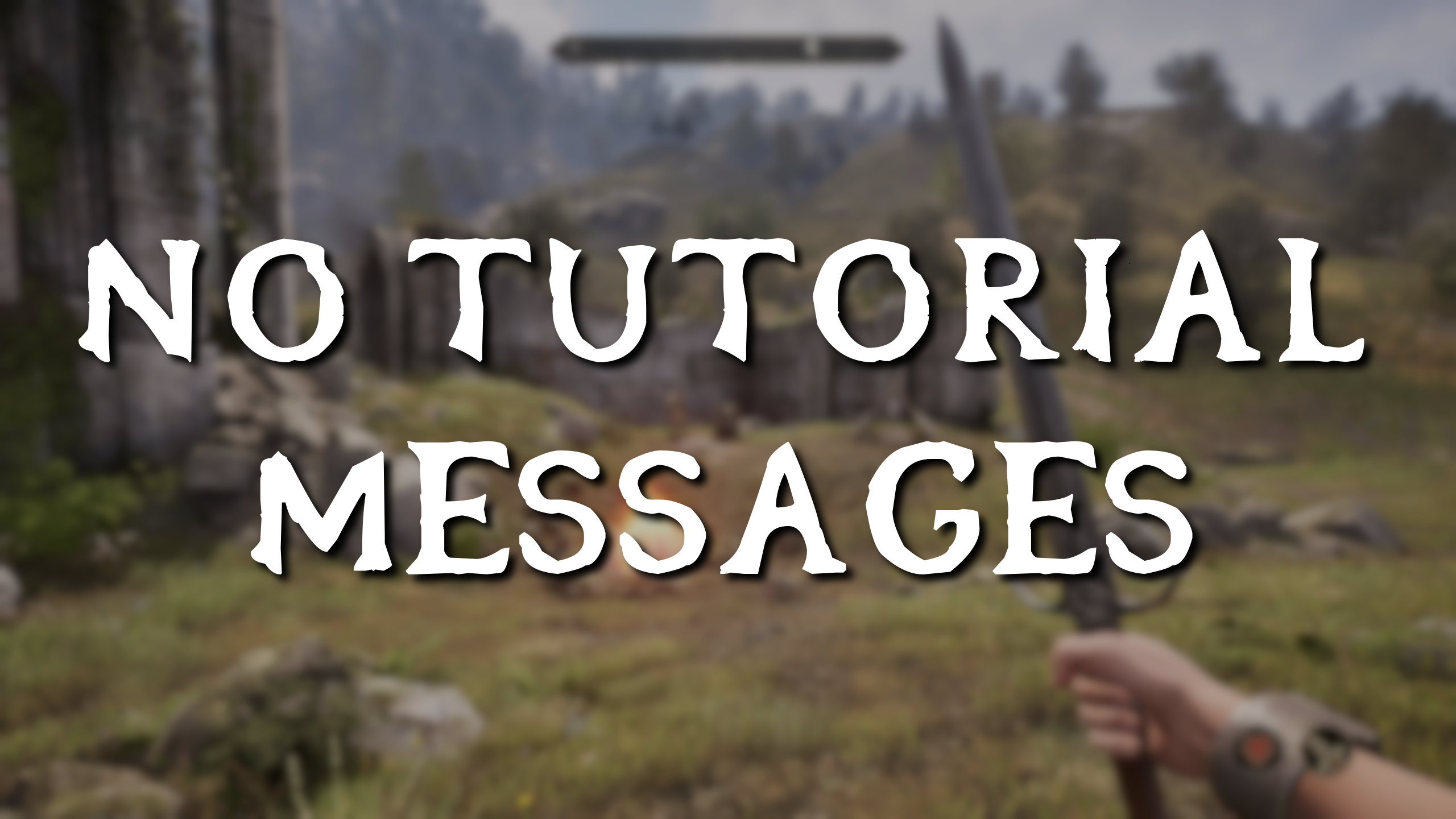 No Tutorial Notifications mod for The Elder Scrolls IV: Oblivion Remastered