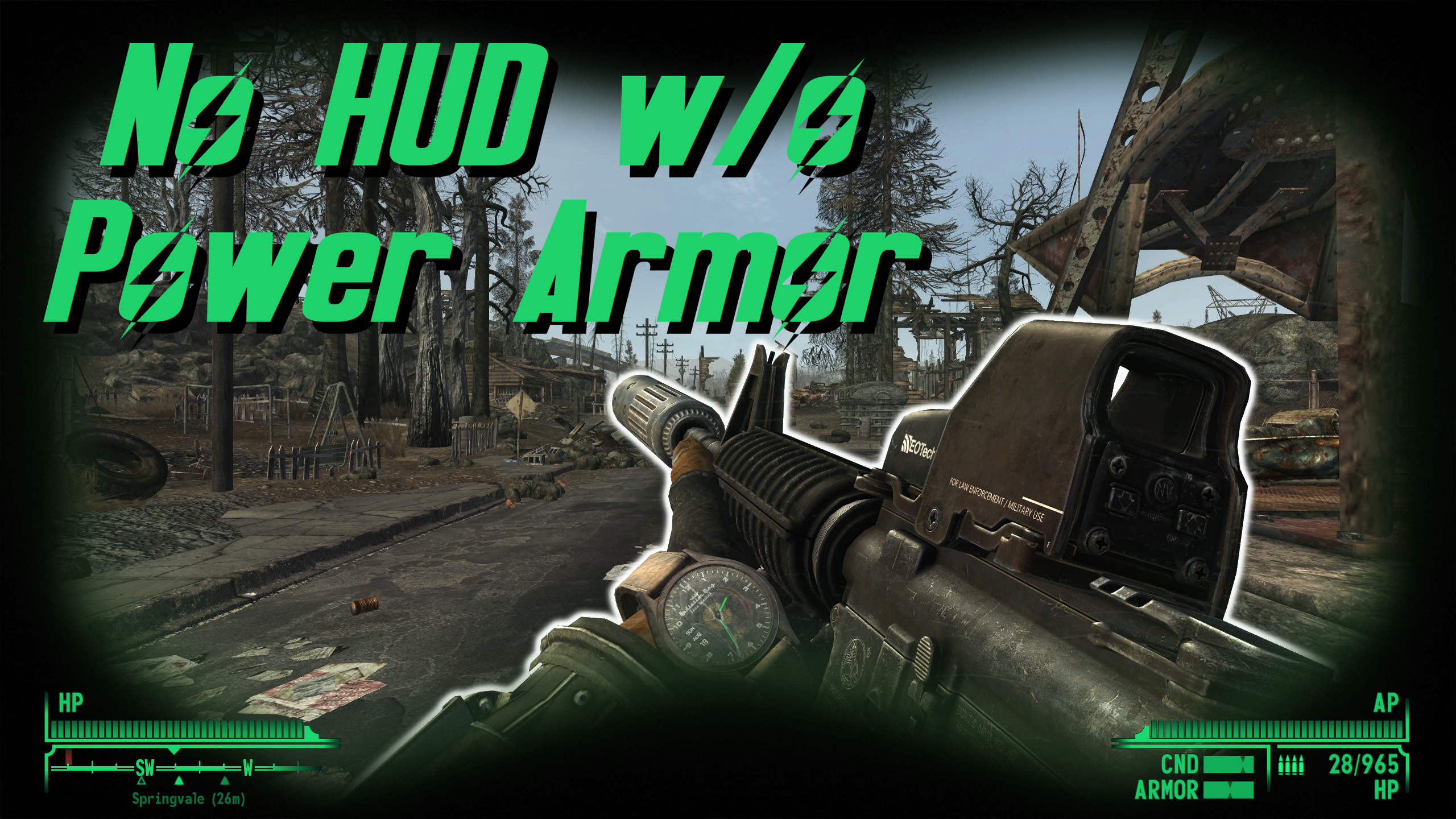 No HUD without Power Armor mod for Fallout: New Vegas