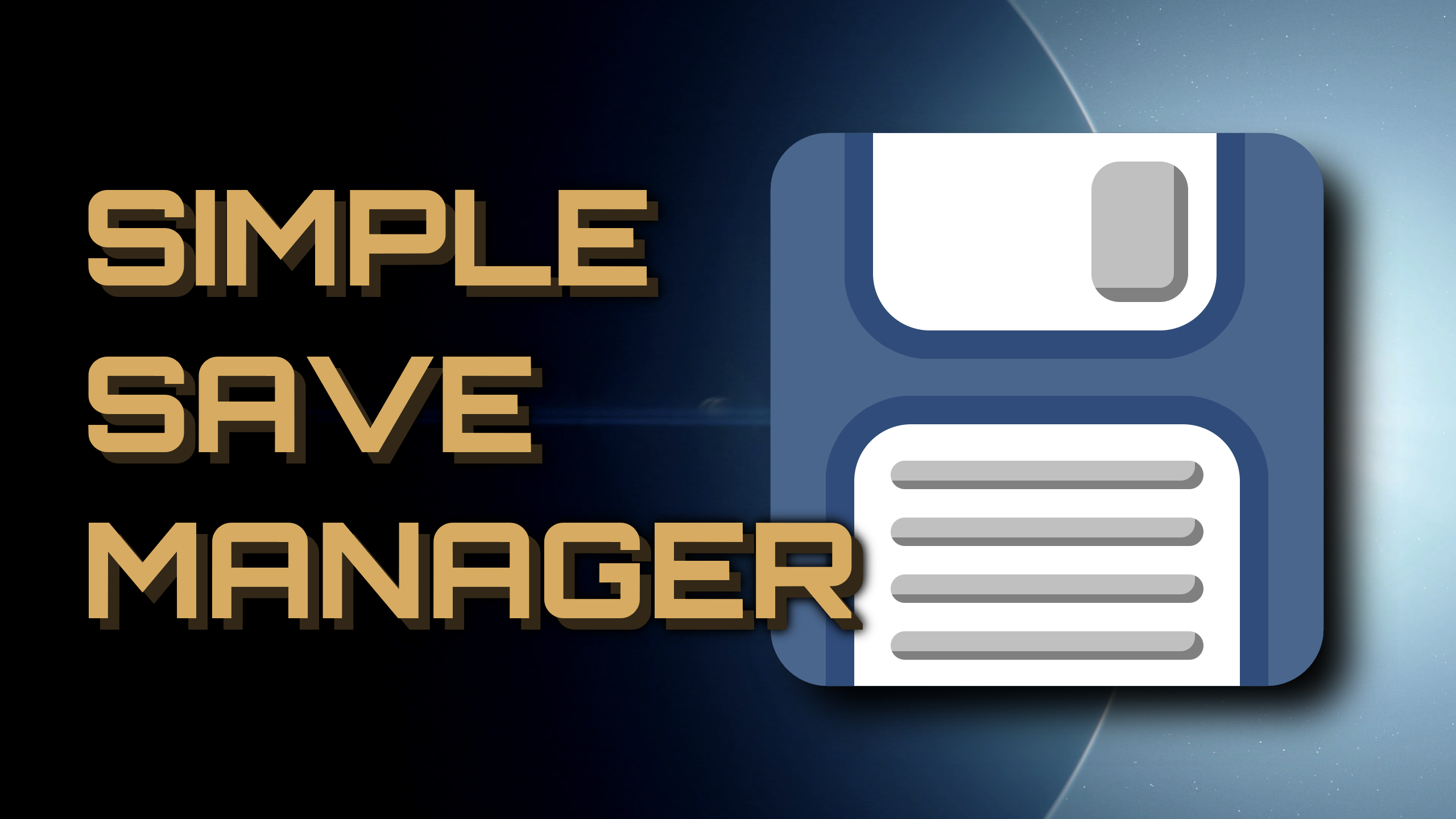 Simple Save Manager mod for Starfield