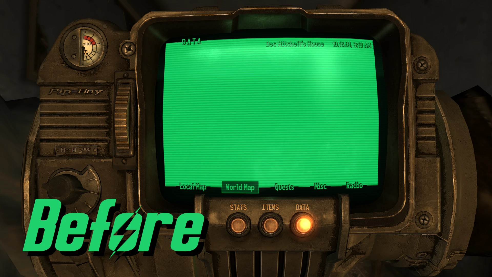 New Game World Map Fix mod for Fallout: New Vegas