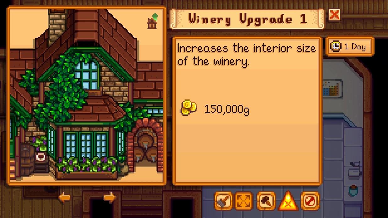 HxW Buildable Winery mod for Stardew Valley