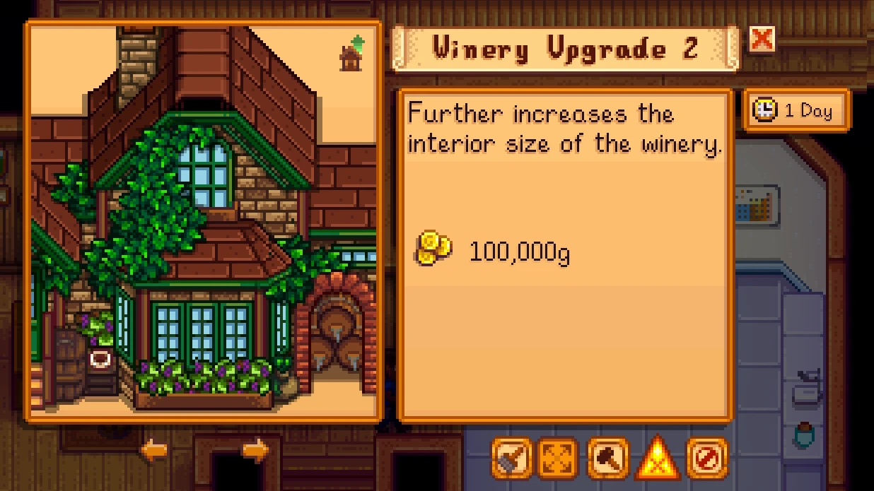 HxW Buildable Winery mod for Stardew Valley