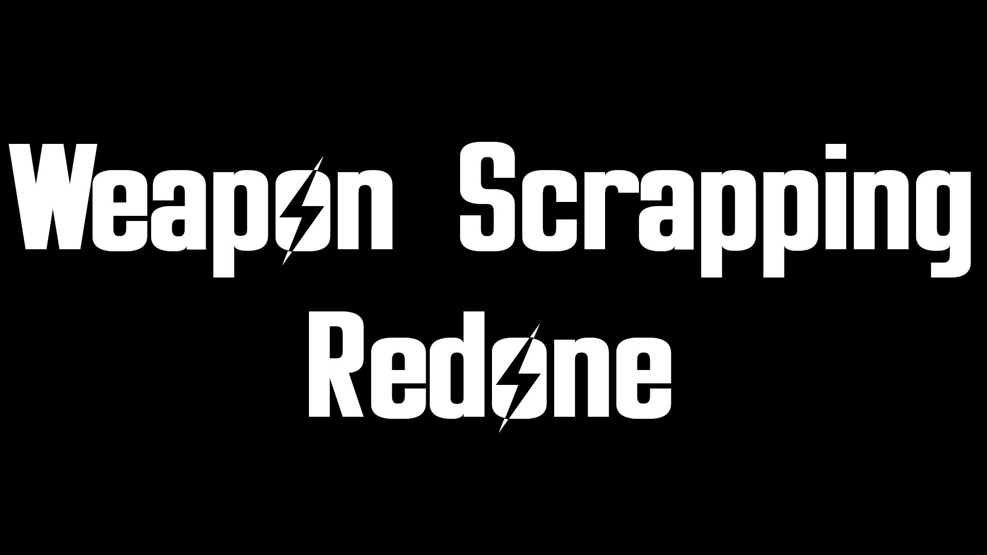 Weapon Scrapping Redone mod for Fallout 4