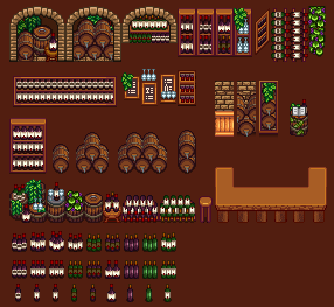 HxW Tilesheets mod for Stardew Valley