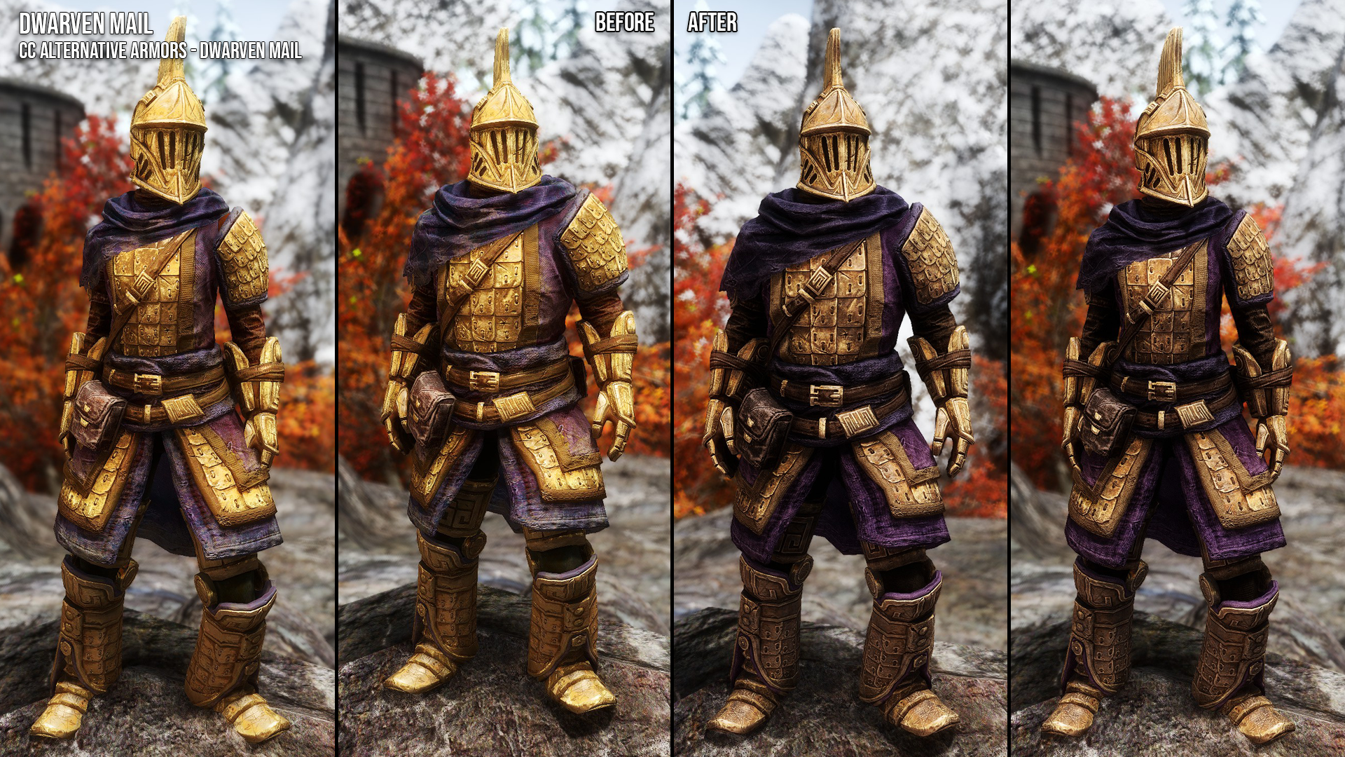 Dwemer Armors and Weapons Retexture SE mod for The Elder Scrolls V: Skyrim Special Edition