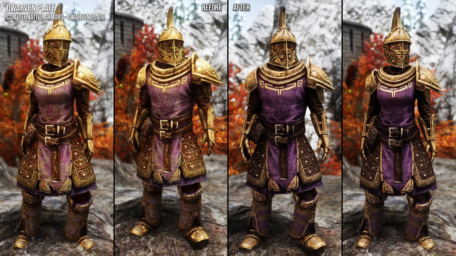 Dwemer Armors and Weapons Retexture SE mod for The Elder Scrolls V: Skyrim Special Edition