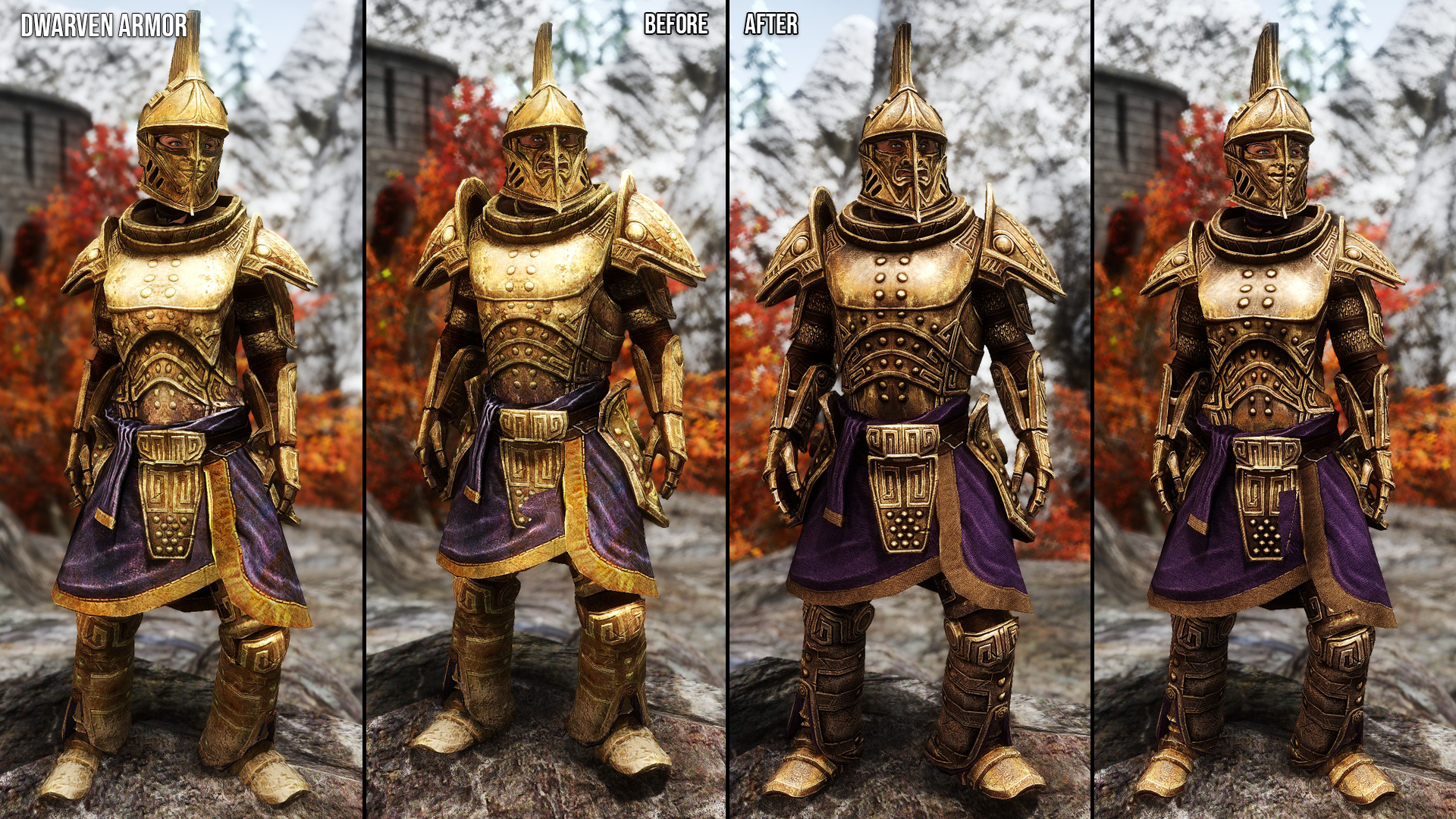 Dwemer Armors and Weapons Retexture SE mod for The Elder Scrolls V: Skyrim Special Edition