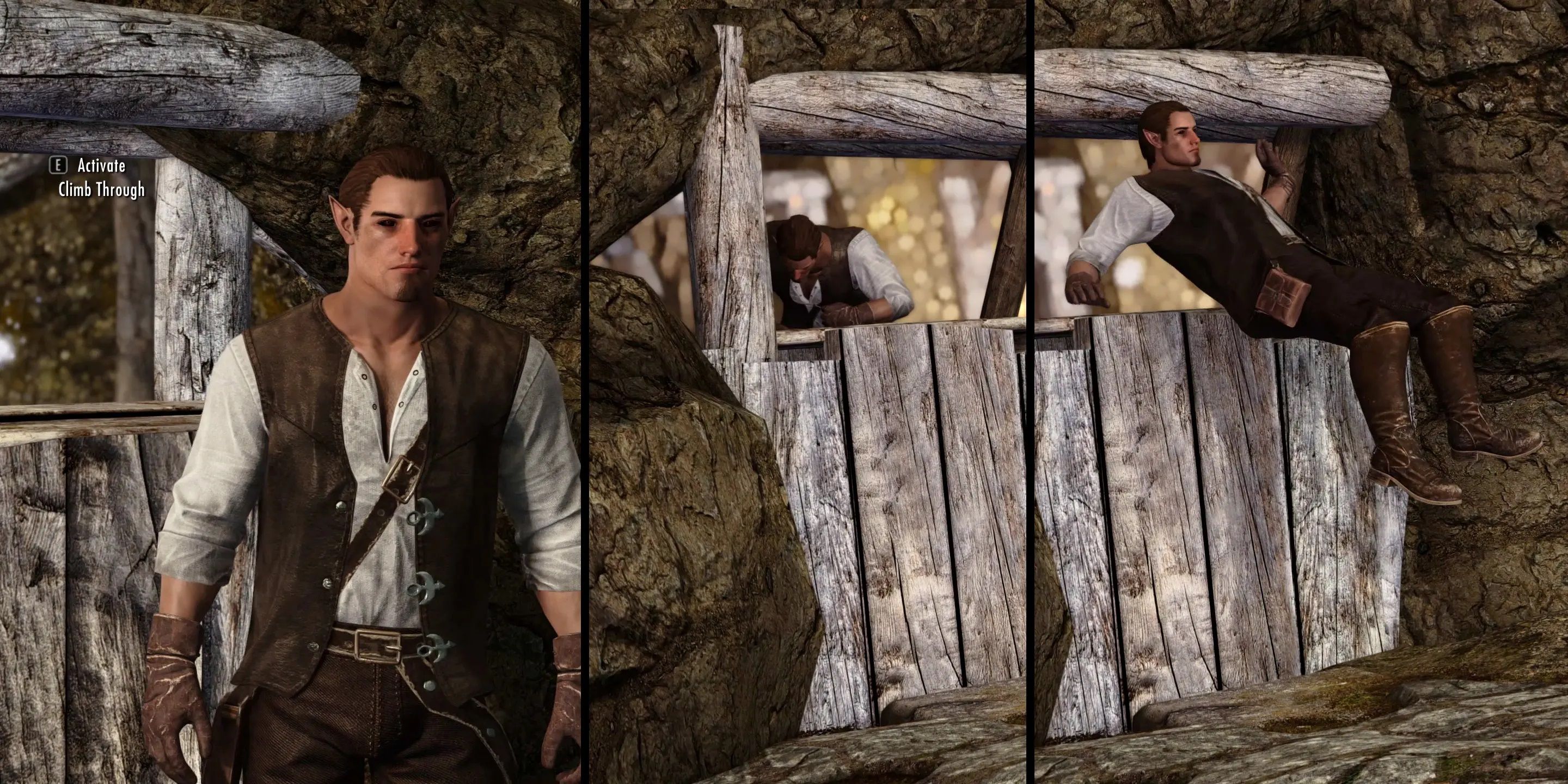 EVG Animated Traversal mod for The Elder Scrolls V: Skyrim Special Edition