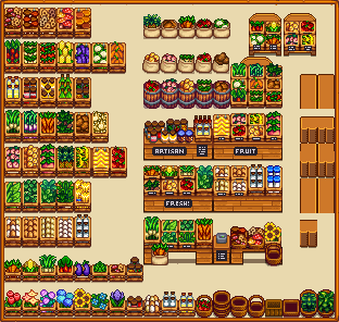 HxW Tilesheets mod for Stardew Valley
