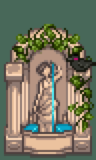 HxW Fairy Fountain Furniture mod for Stardew Valley