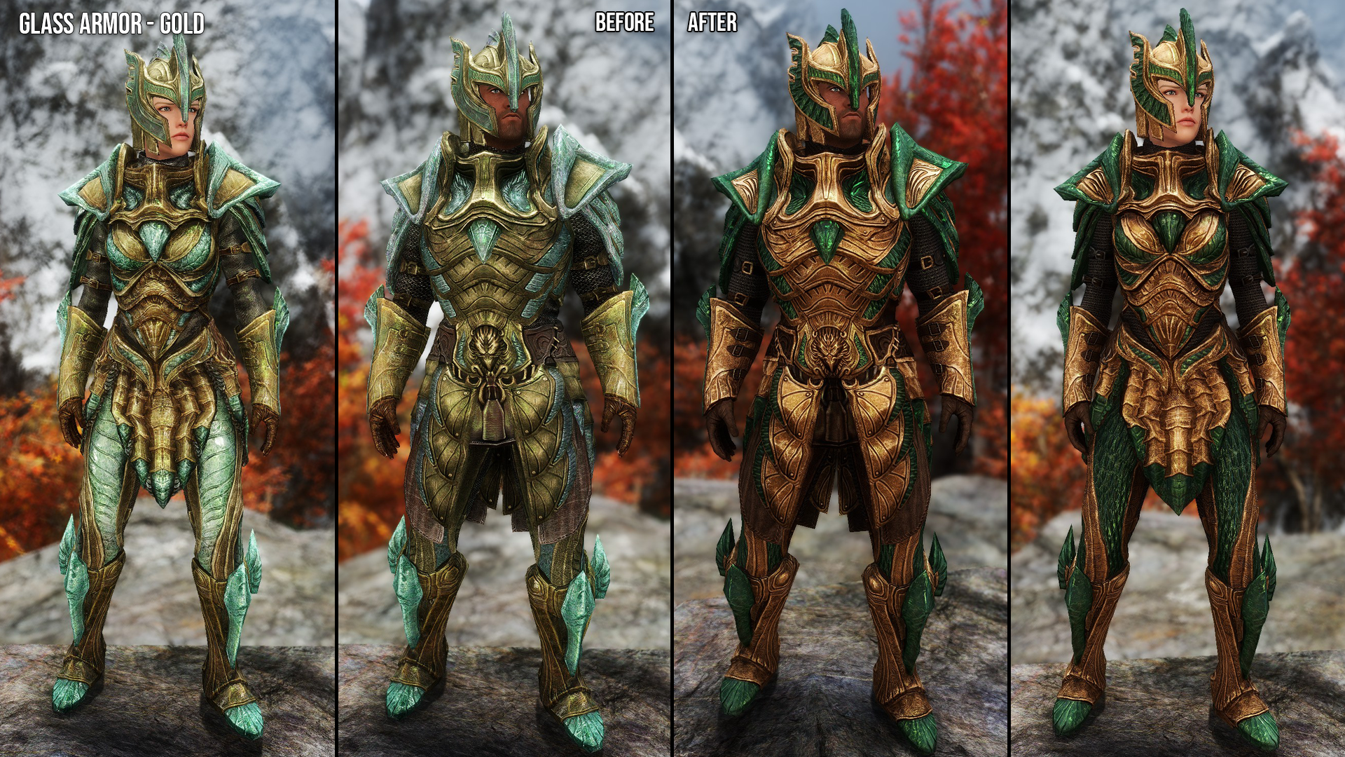 Glass Armors and Weapons Retexture SE mod for The Elder Scrolls V: Skyrim Special Edition