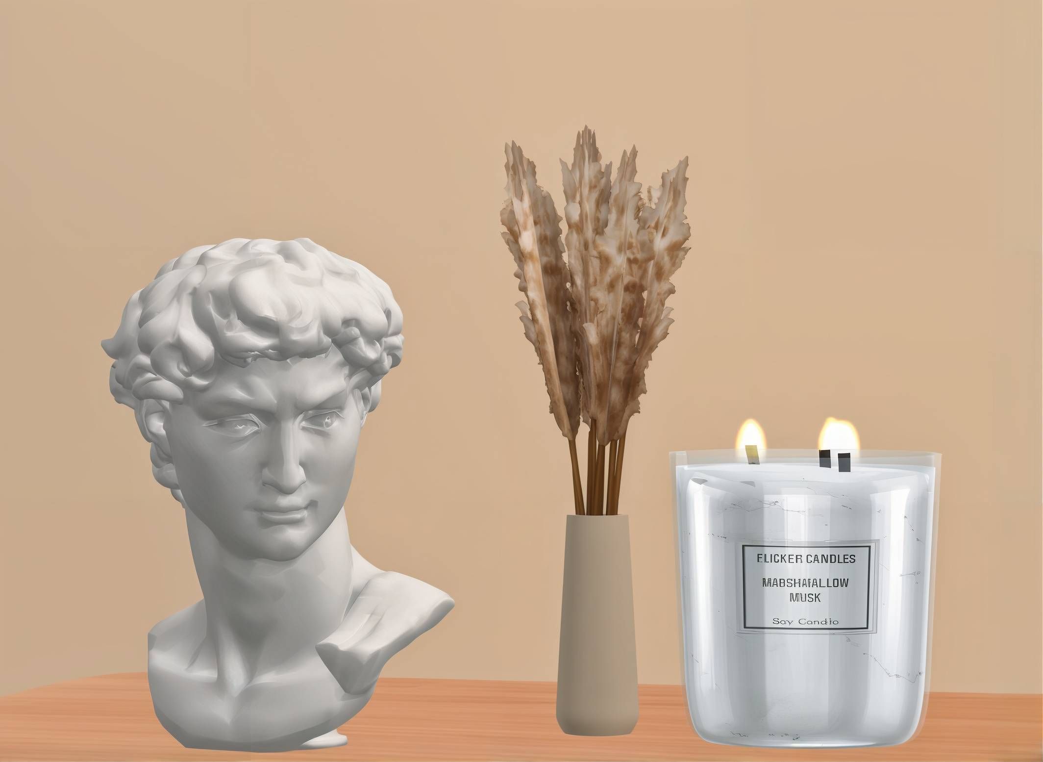 Minimal Mihelangelo David head statue mod for The Sims 4 
