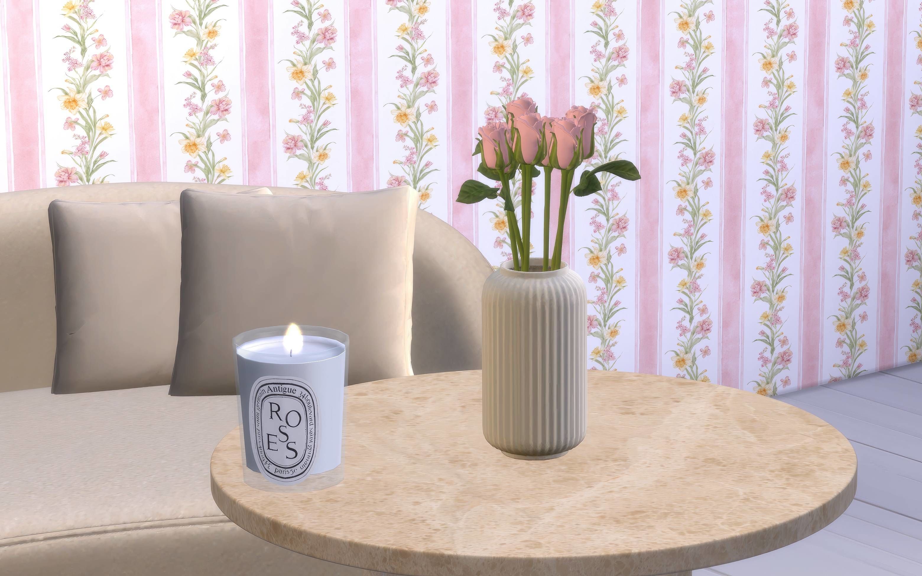 Luxe roses set mod for The Sims 4 