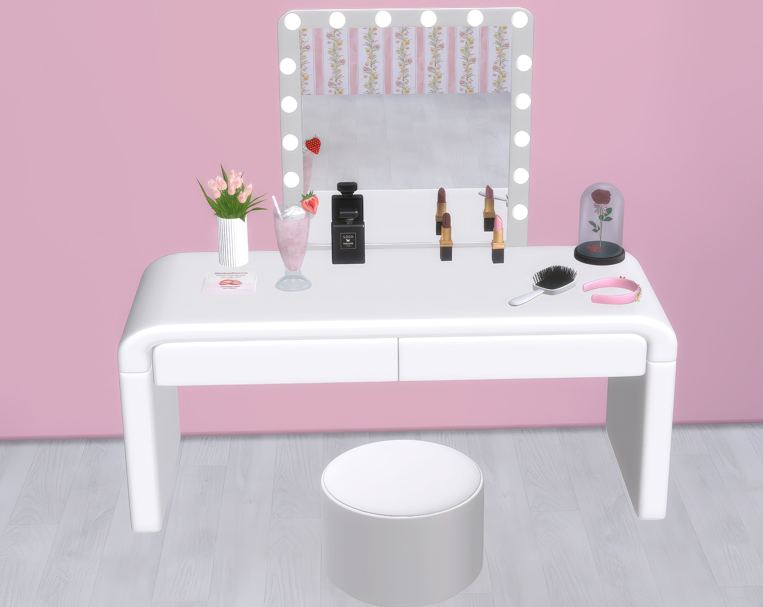 Makeup vanity - set mod for The Sims 4 