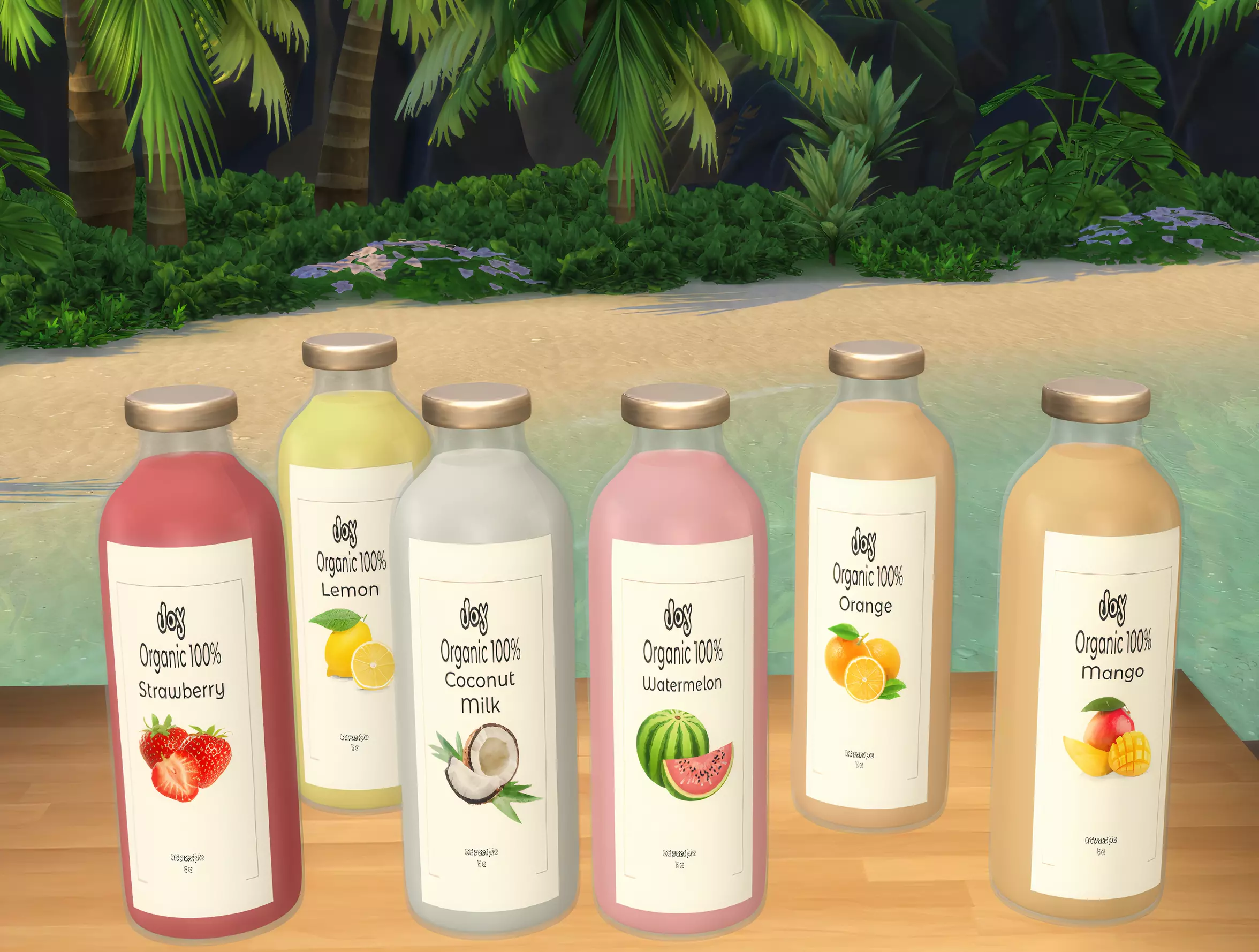 Veggie juices set mod for The Sims 4 