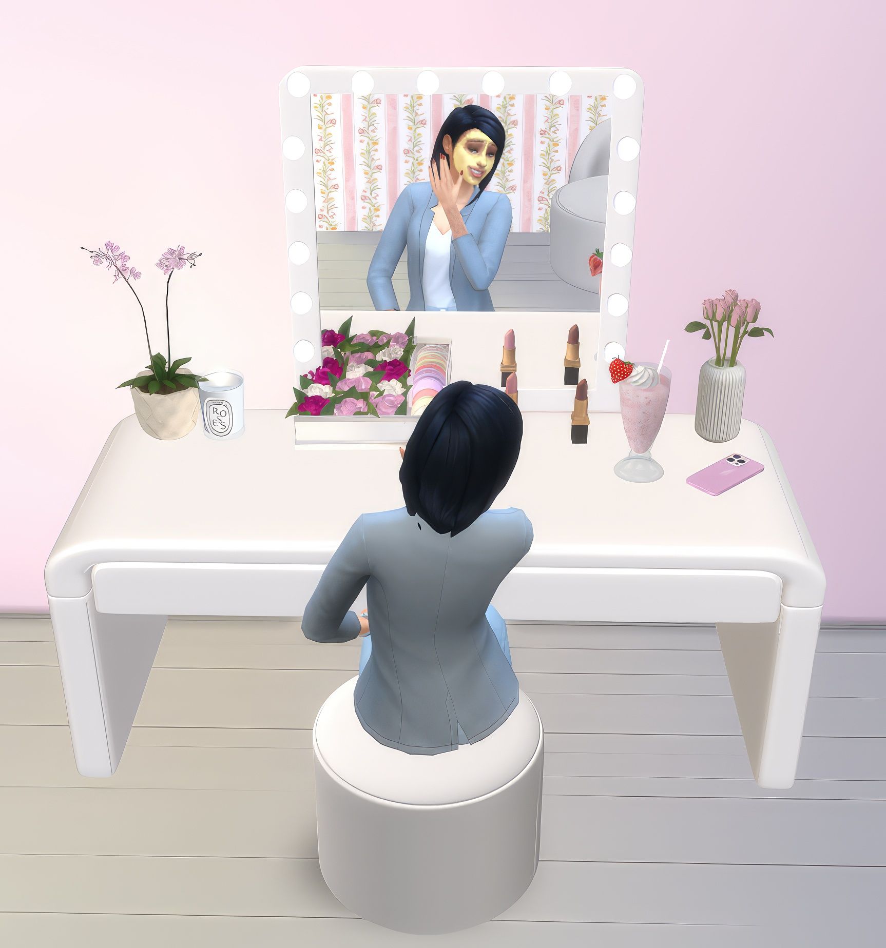 Makeup vanity - set mod for The Sims 4 