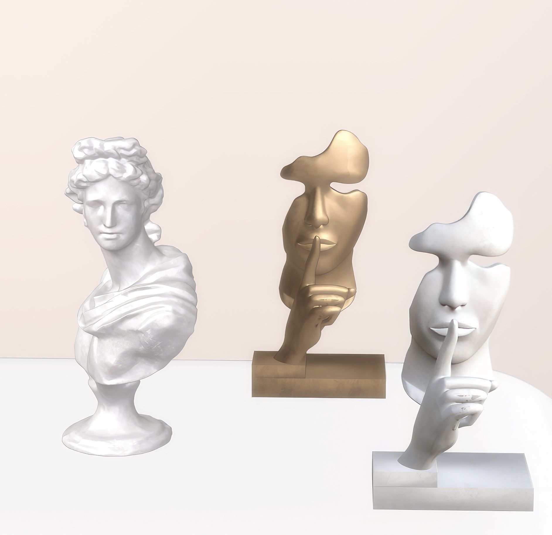 Minimal statues set mod for The Sims 4 