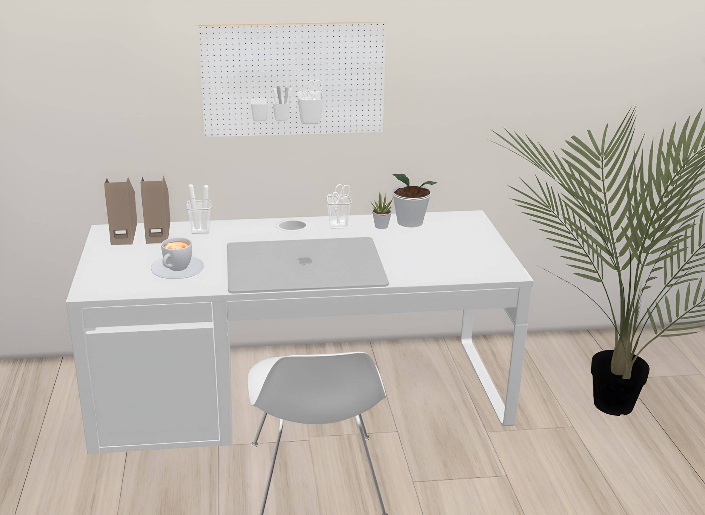 IKEA Pegboard office set mod for The Sims 4 