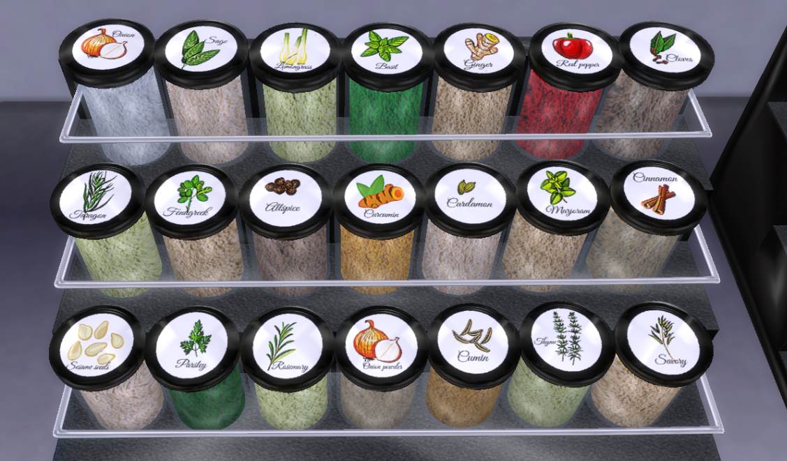 Spices stand holder mod for The Sims 4 